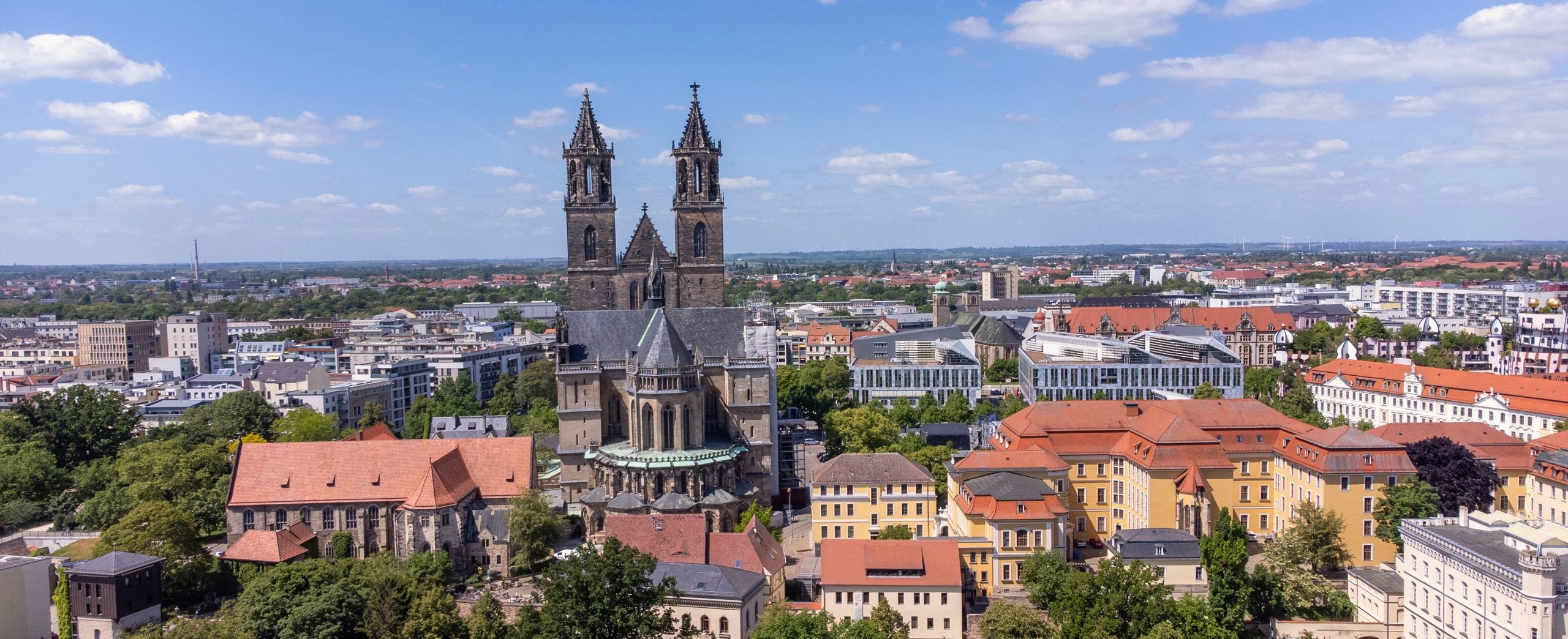 Blick über die Magdeburger Altstadt zum Dom